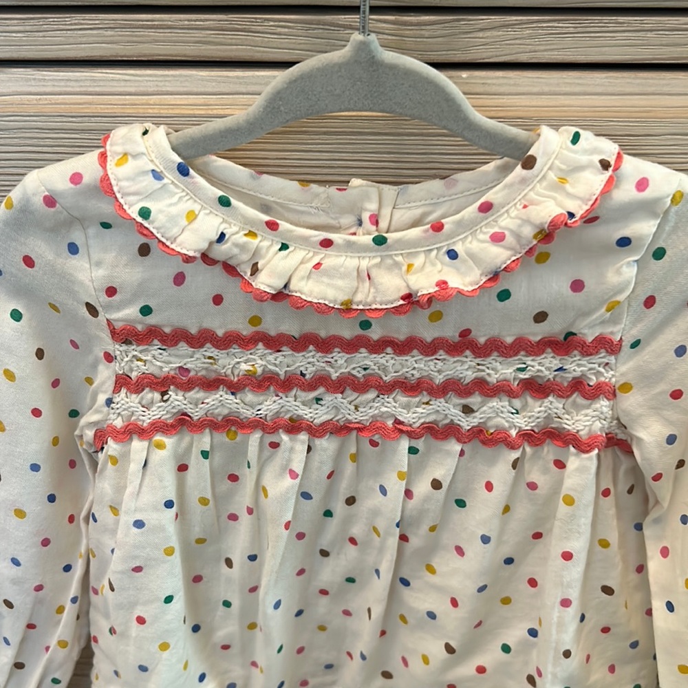 Baby Boden Polka Dot long sleeves shirt 6-12M